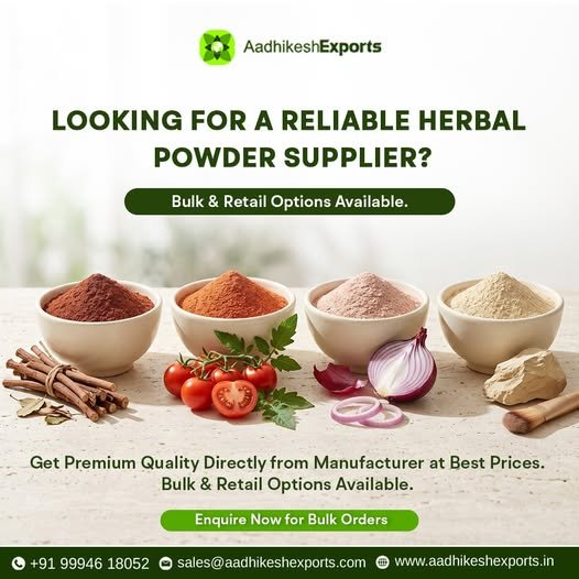 Organic Herbal Powder Manufacturers from India
